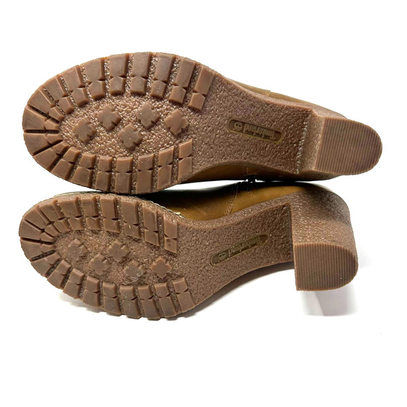 Timberland size 10‎  Tillston peep toe brown leather heeled boots A1V2A A3234 - Picture 8 of 9